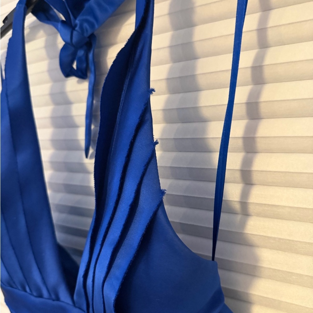 BCBGMaxAzria Royal Blue Halter Dress - Picture 6 of 10